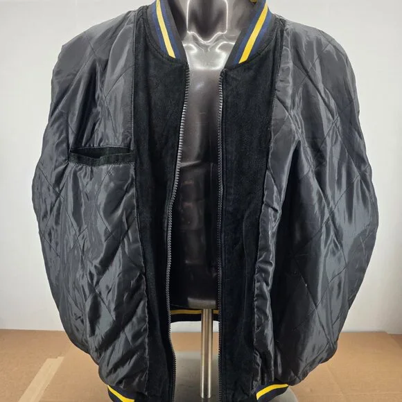 Vintage Michigan Wolverines Varsity Jacket Mens XXLarge SuedeCable Sports